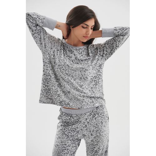 Pijama de viscosa estampada Canarias