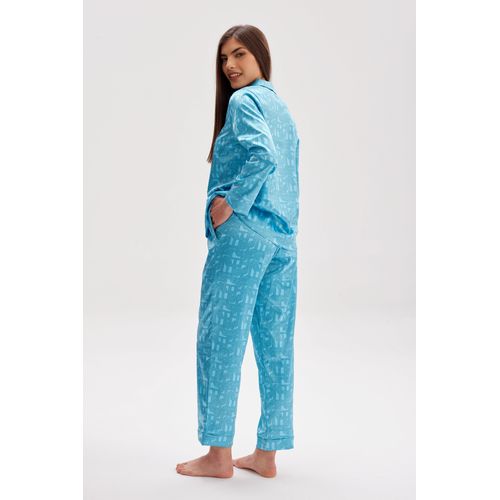 Pijama de raso estampado Alba