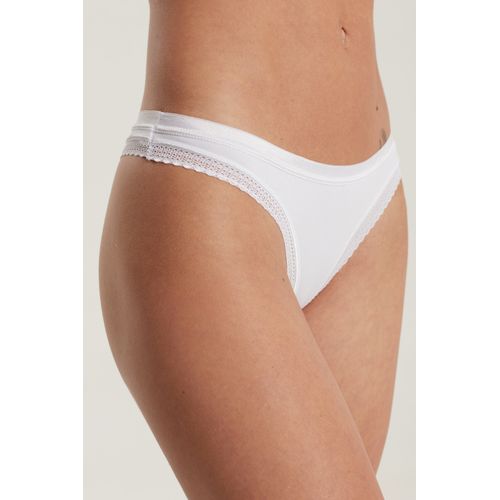 Less de algodón con lycra y puntilla.
